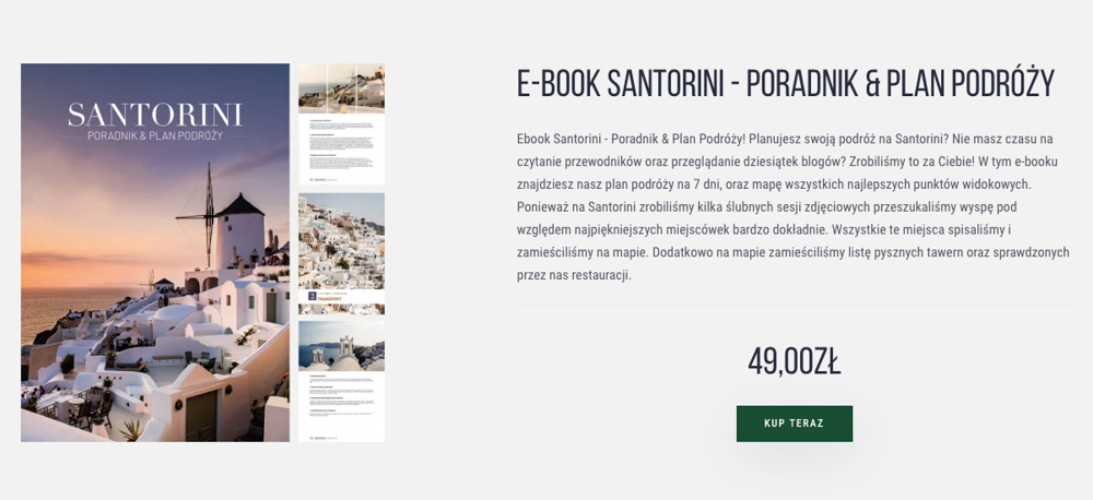 Ebook Santorini Plan Podróży