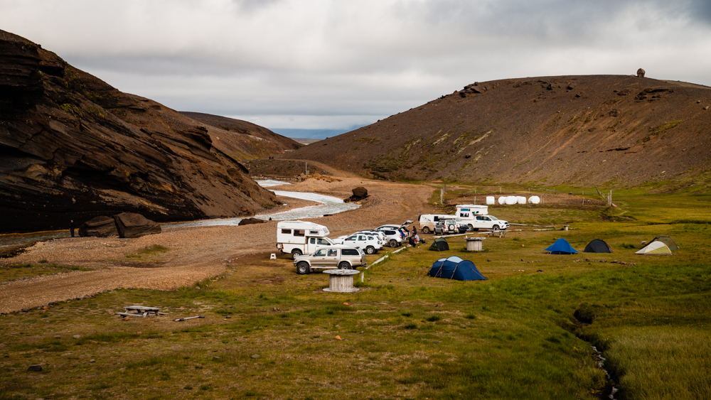 islandia nocleg na campingu