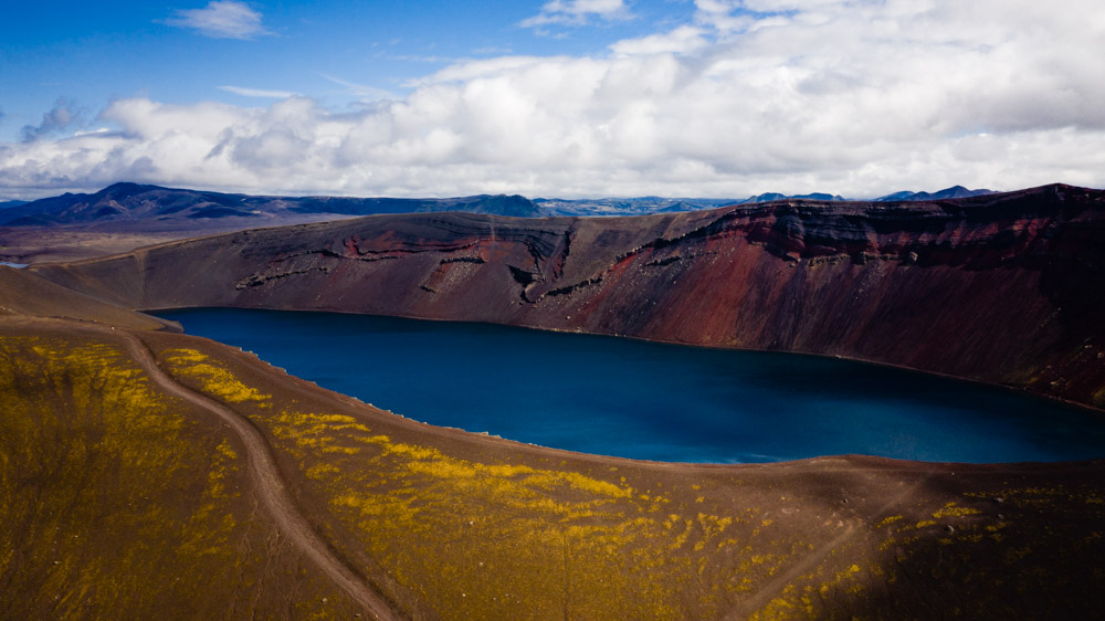 zdjecie z drona islandia