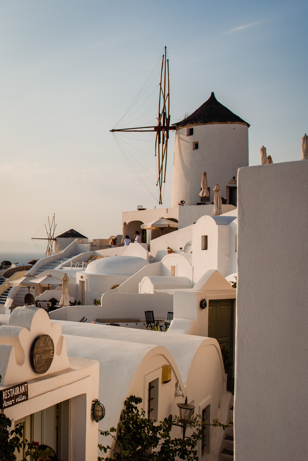 Wiatraki na Santorini