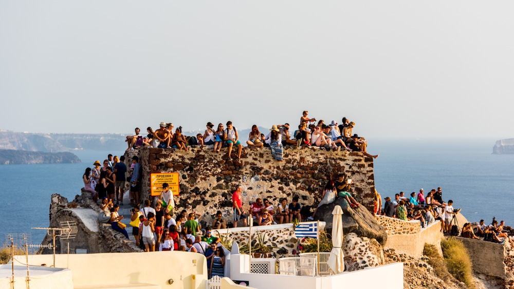 Oia najlepsze miejsca na zachod slonca